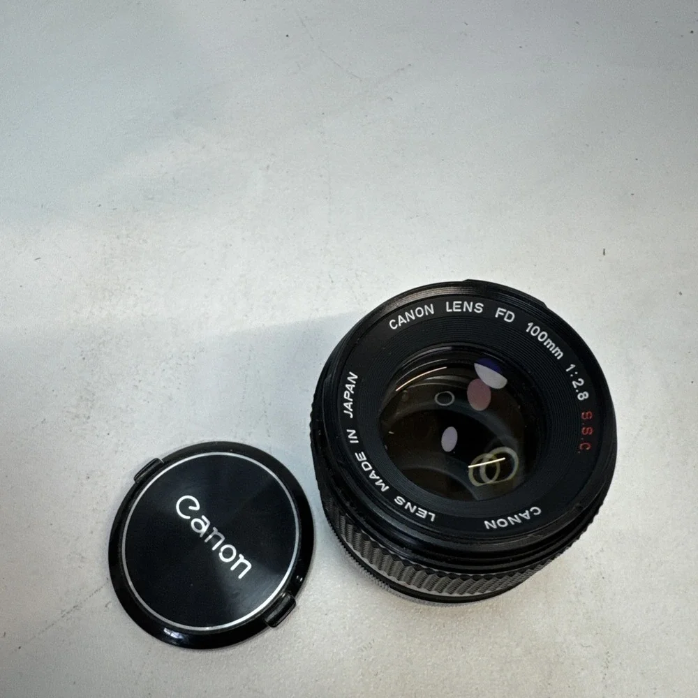 Canon FD 100mm 2.8 S.S.C. Lens With Case